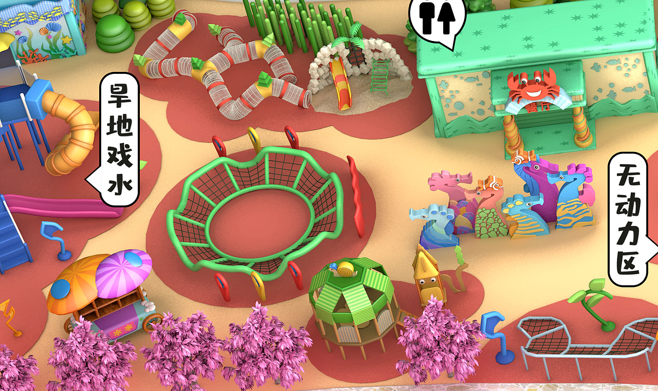 儿童公园地图导览图