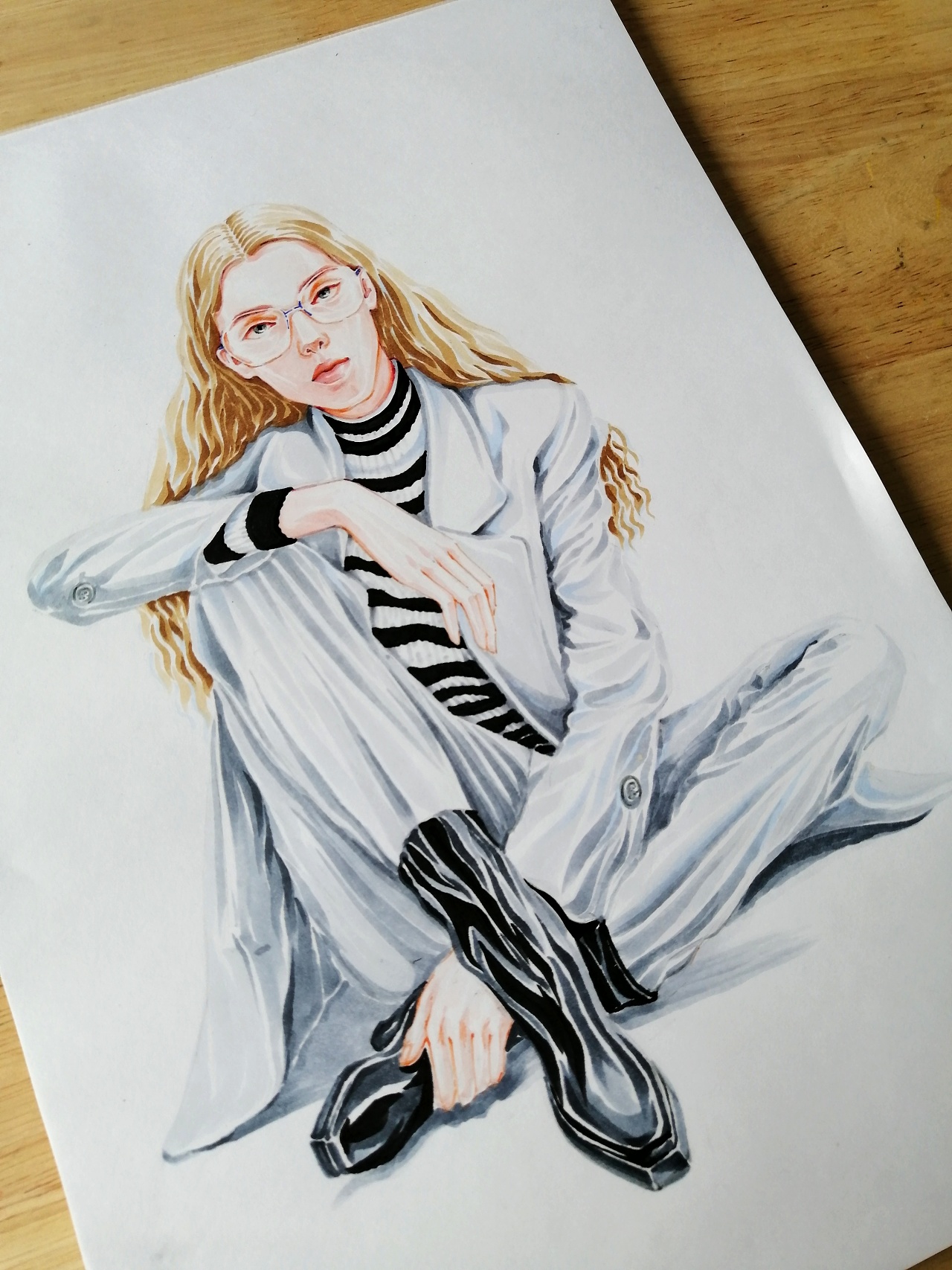 时装画|插画|商业插画|阿迪fd - 原创作品 - 站酷 (zcool)