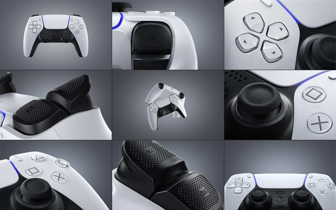 【临摹】练习丨PlayStation 5（图ZMzAzNTIwMDMy） - 电子产品 - 站酷设计师Clark居然被用了原创素材 - 站酷ZCOOL