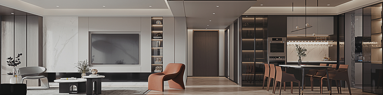 观庭金色世家住宅-当代精致住宅，繁市里的宜居港湾（图ZMjI0MjIxNDMy） - 家装设计 - 站酷设计师设计师在流浪原创素材 - 站酷ZCOOL