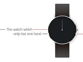 只有一根指针的手表
