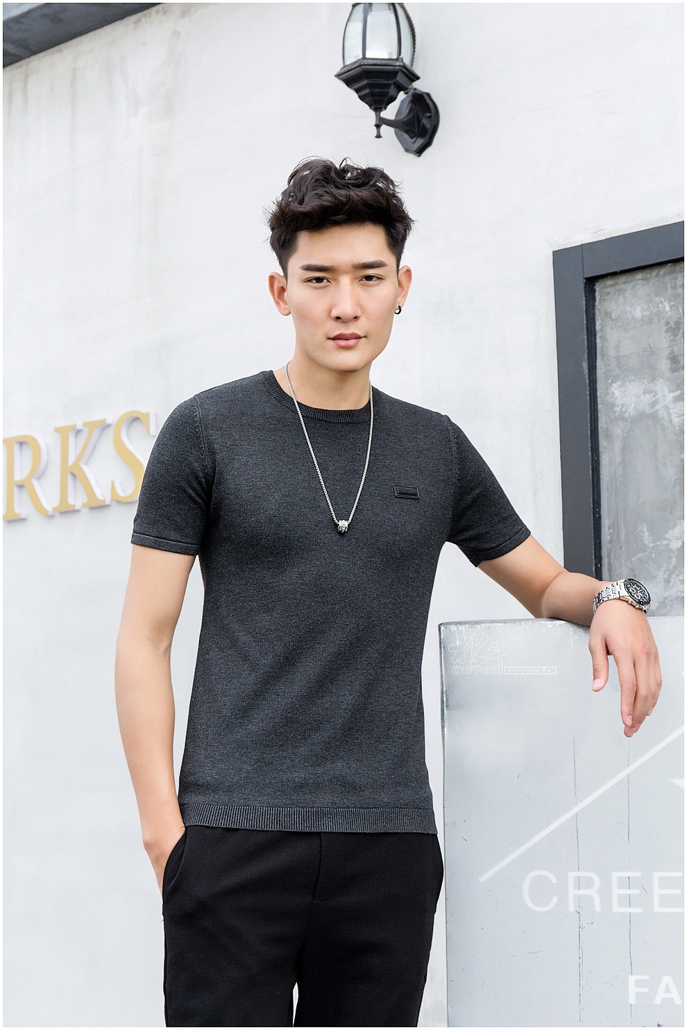 模特亦晨-男装t恤拍摄 短袖拍摄 夏装拍摄淘宝男装拍摄