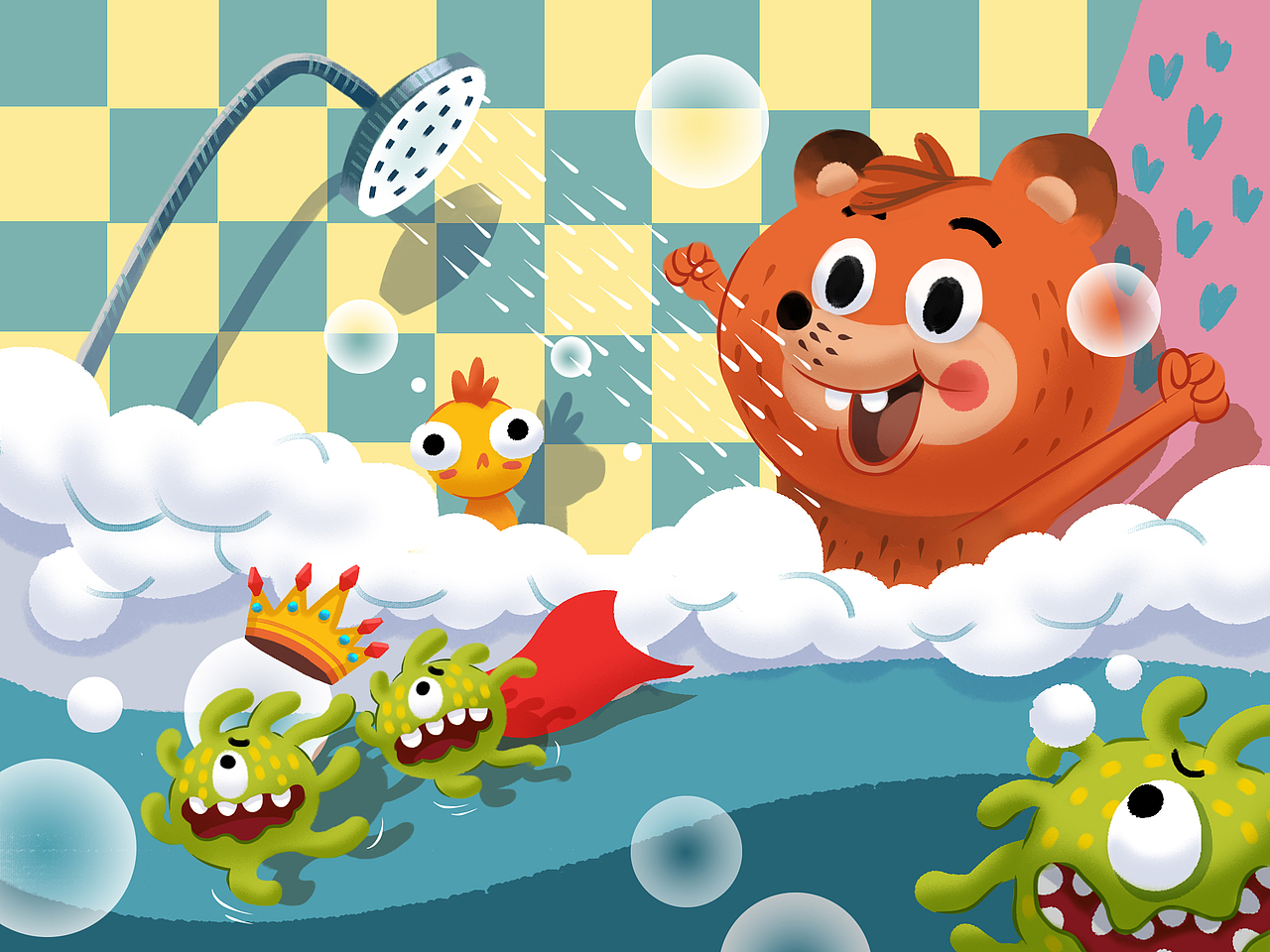 儿童绘本（熊熊的故事）（图ZOTI5MjEwNDQ=） - 儿童插画 - 站酷设计师ez2fok原创素材 - 站酷ZCOOL