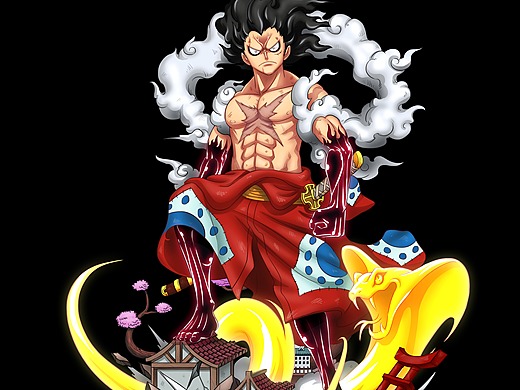 和之国四档路飞-手办设计