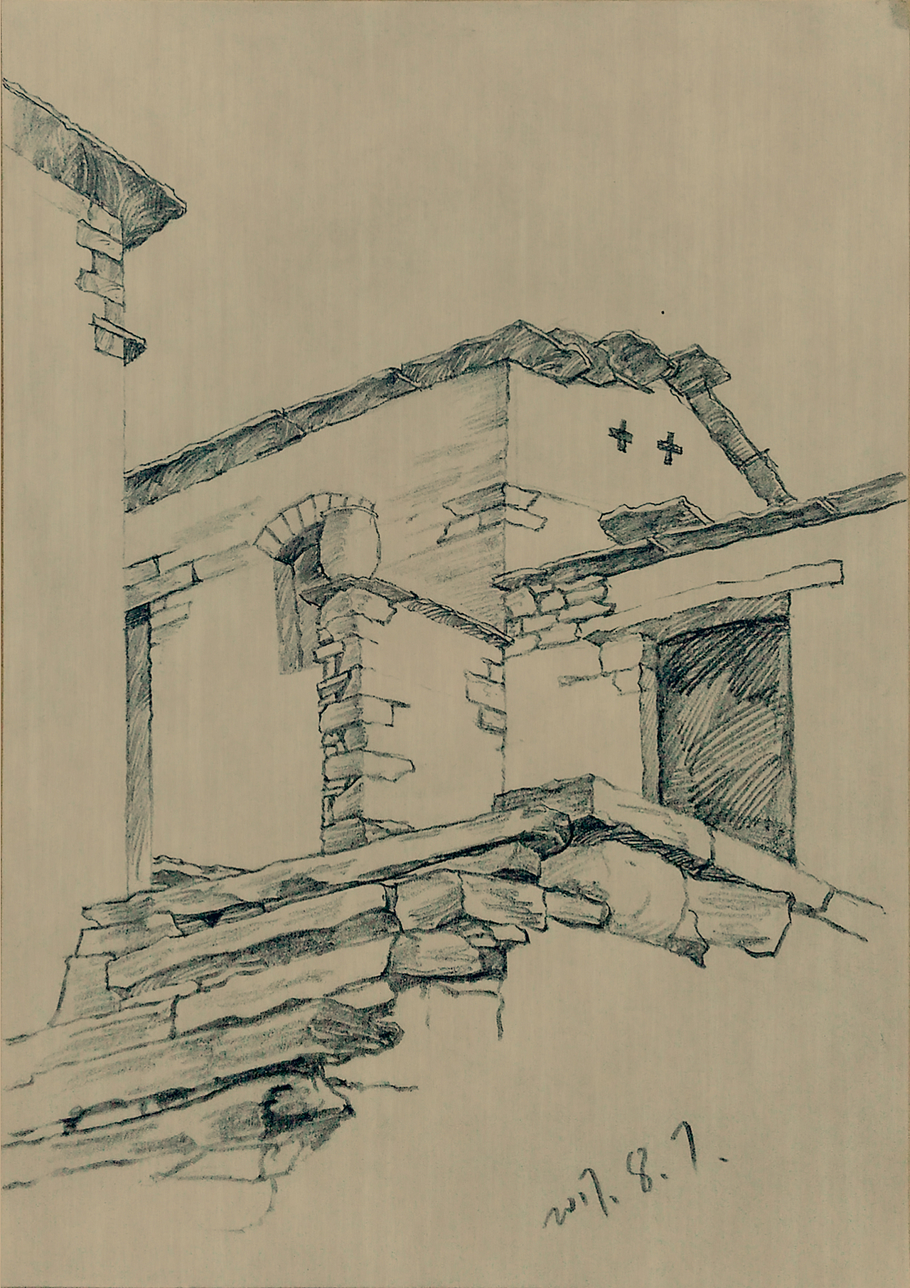 邢台古村落速写写生