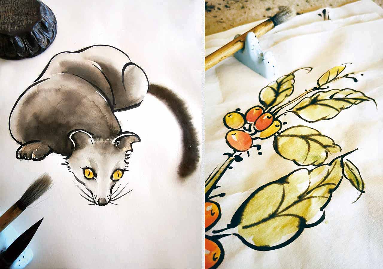 手绘乱入——精小品牌的创意路线（咖啡包装）（图ZMTkzMzgwMzUy） - 包装 - 站酷设计师一行EXE原创素材 - 站酷ZCOOL