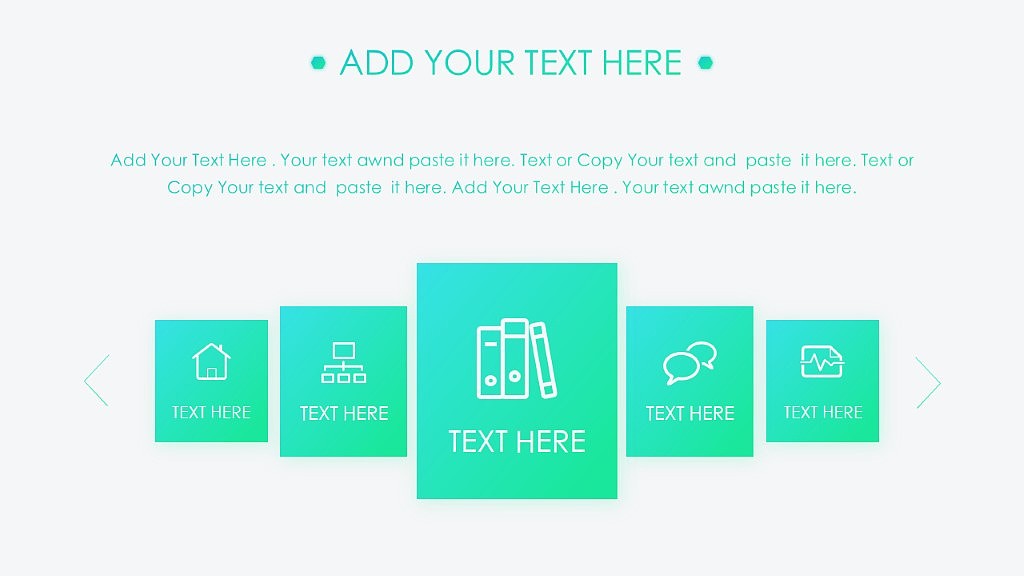 【小苹果】iOS清新多彩通用行业PPT模板