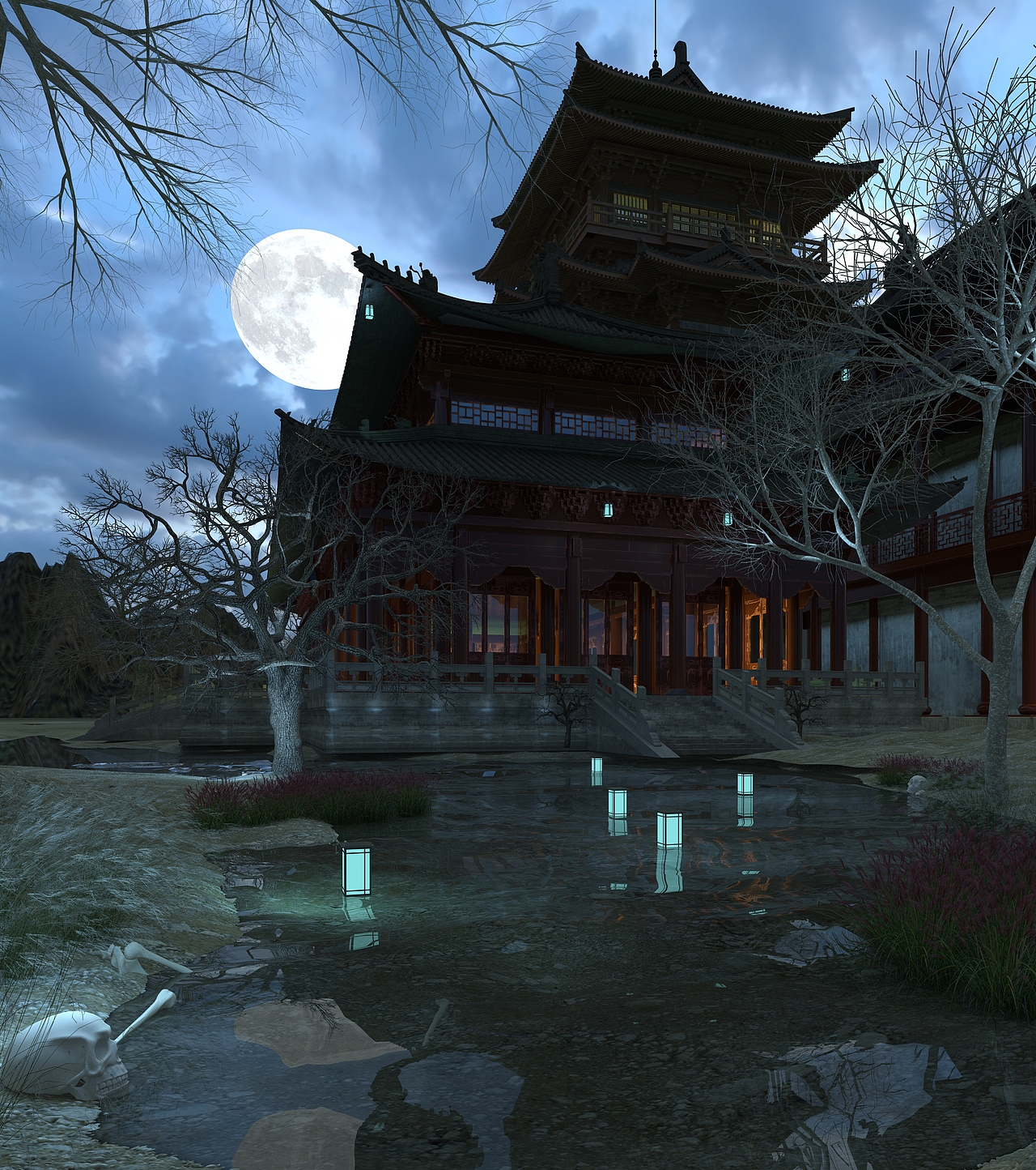建筑表现-CG练习（图ZMjA5ODE4MzY0） - 建筑/空间 - 站酷设计师VR_YMW原创素材 - 站酷ZCOOL