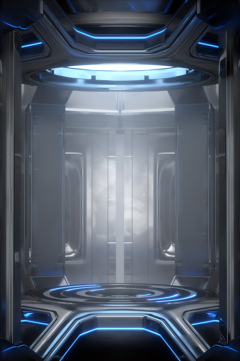 原创3D科幻展台场景