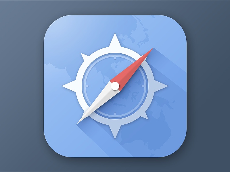 画着玩的safari icon,求指点.