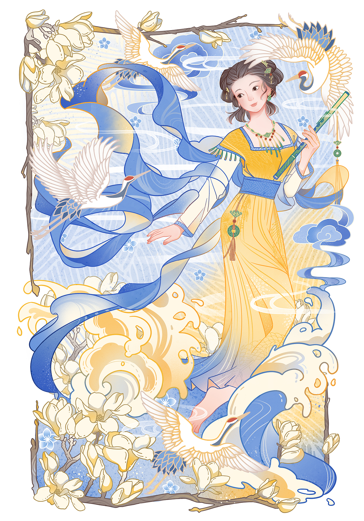 中秋插画（附过程）（图ZMjczNTUxODA4） - 商业插画 - 站酷设计师壴方原创素材 - 站酷ZCOOL