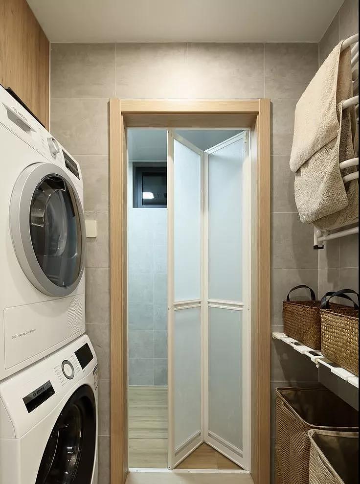 126㎡日式风格,餐厨墙面收纳柜的设计太实用了!