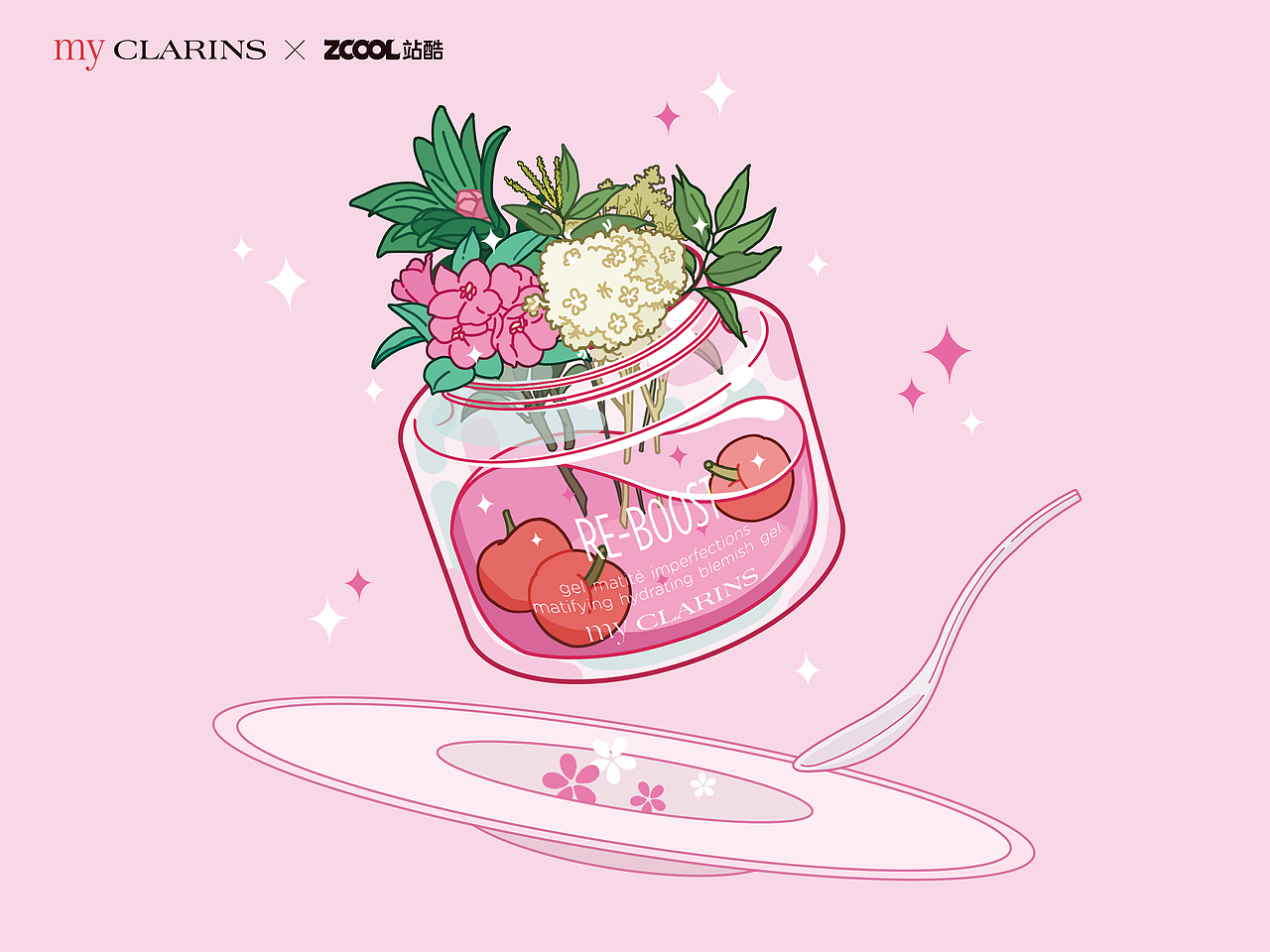 #my CLARINS 寻找天然好食肌# 美肌食谱-寻找与发现（图ZMjk4MTEyMjA0） - 海报 - 站酷设计师丁悄悄原创素材 - 站酷ZCOOL
