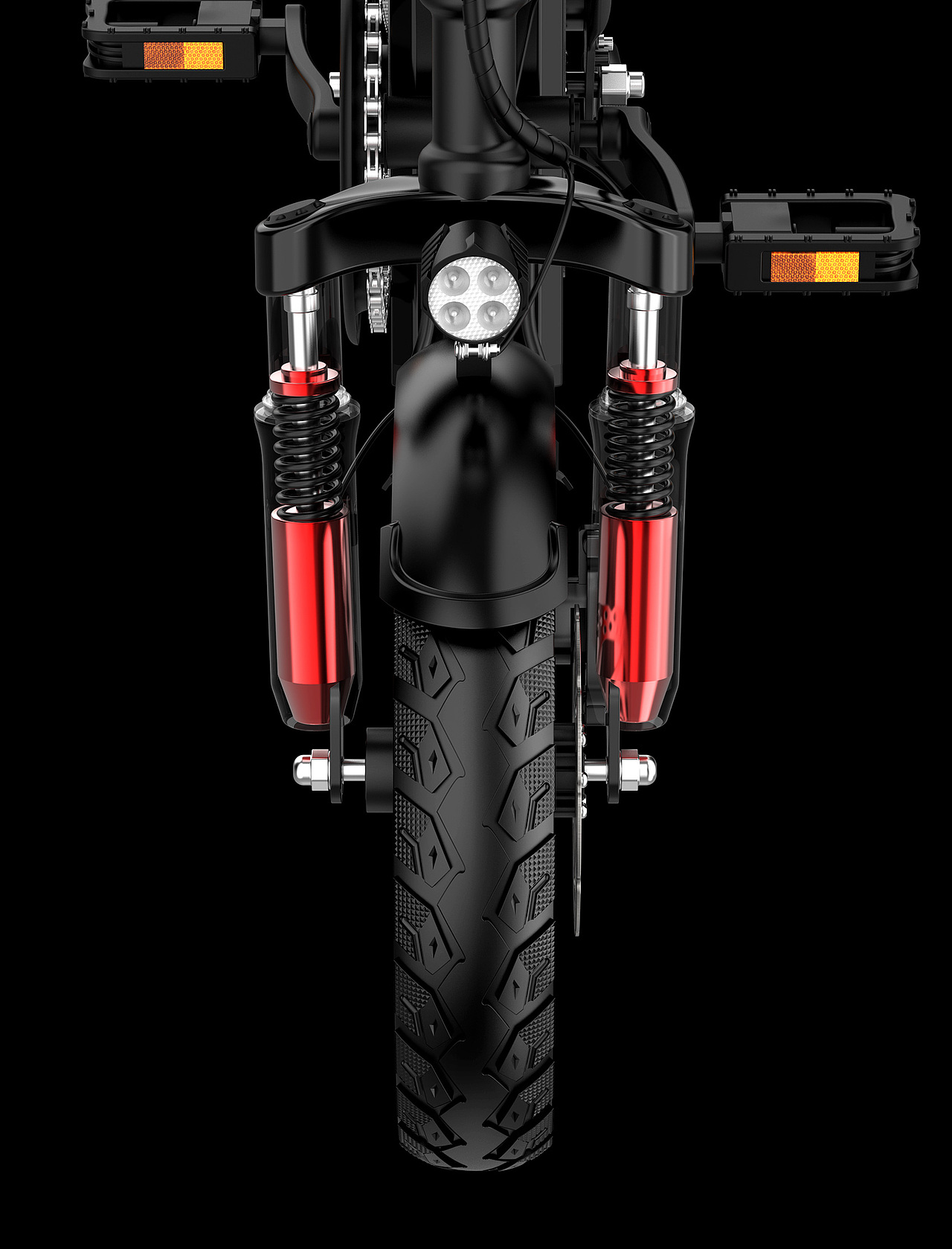 哈罗车服 脚踏助力电动车 建模+渲染+精修