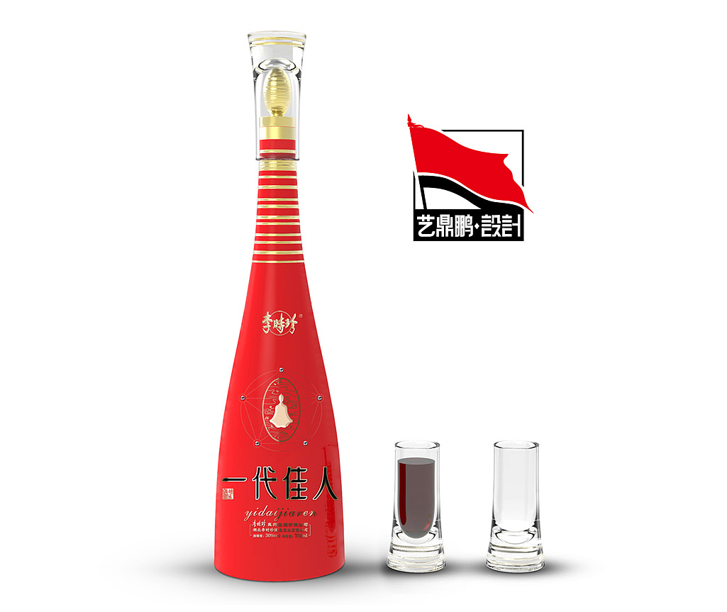 李时珍一代佳人白酒包装设计案例艺鼎鹏