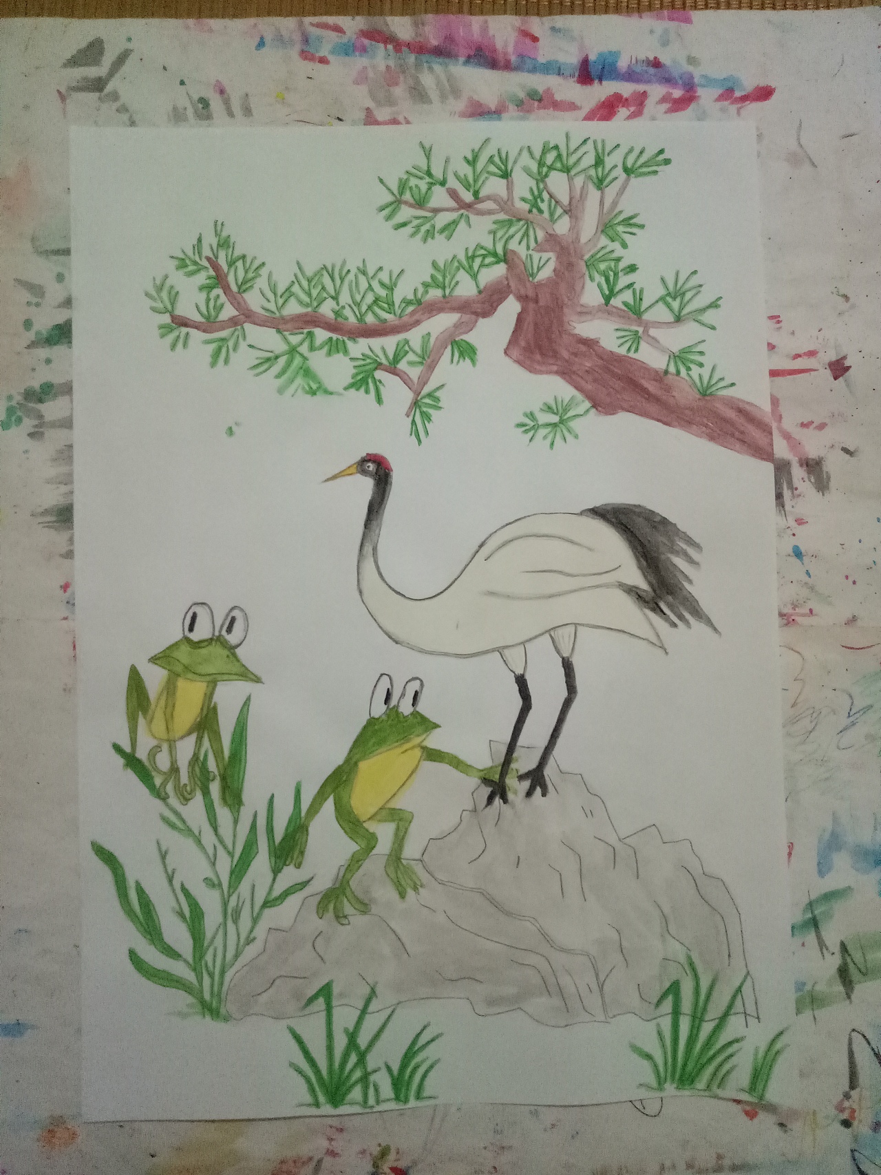 羡青山有思,白鹤忘机