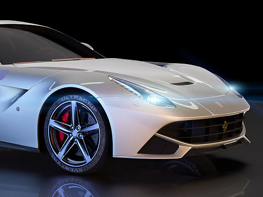 法拉利 - 渲染+后期（個(gè)人主頁(yè)-ZNTU2MDc3ODQ=） - 機(jī)械/交通 - 站酷設(shè)計(jì)師星l火原創(chuàng)素材 - 站酷ZCOOL