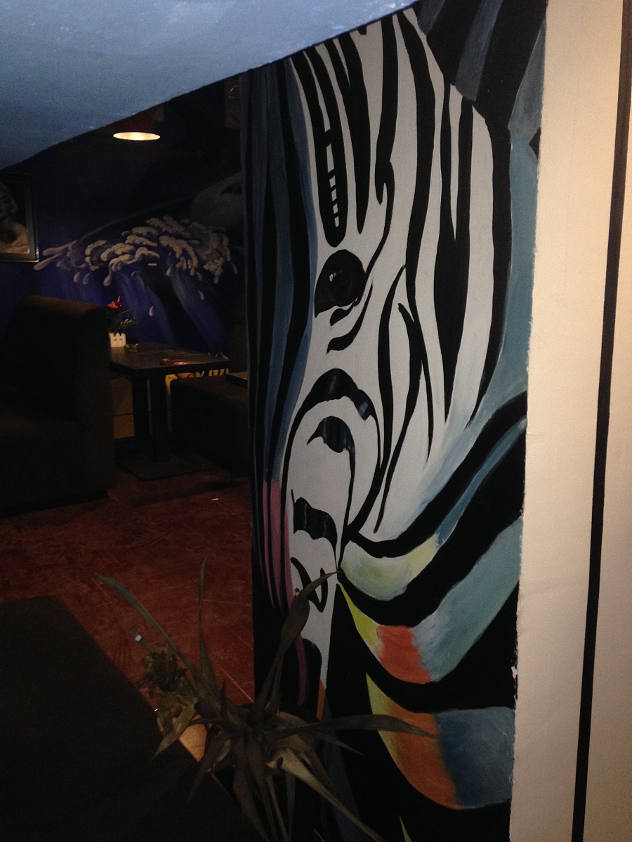 墙绘 花溪电影院-大厅背景,休息吧.