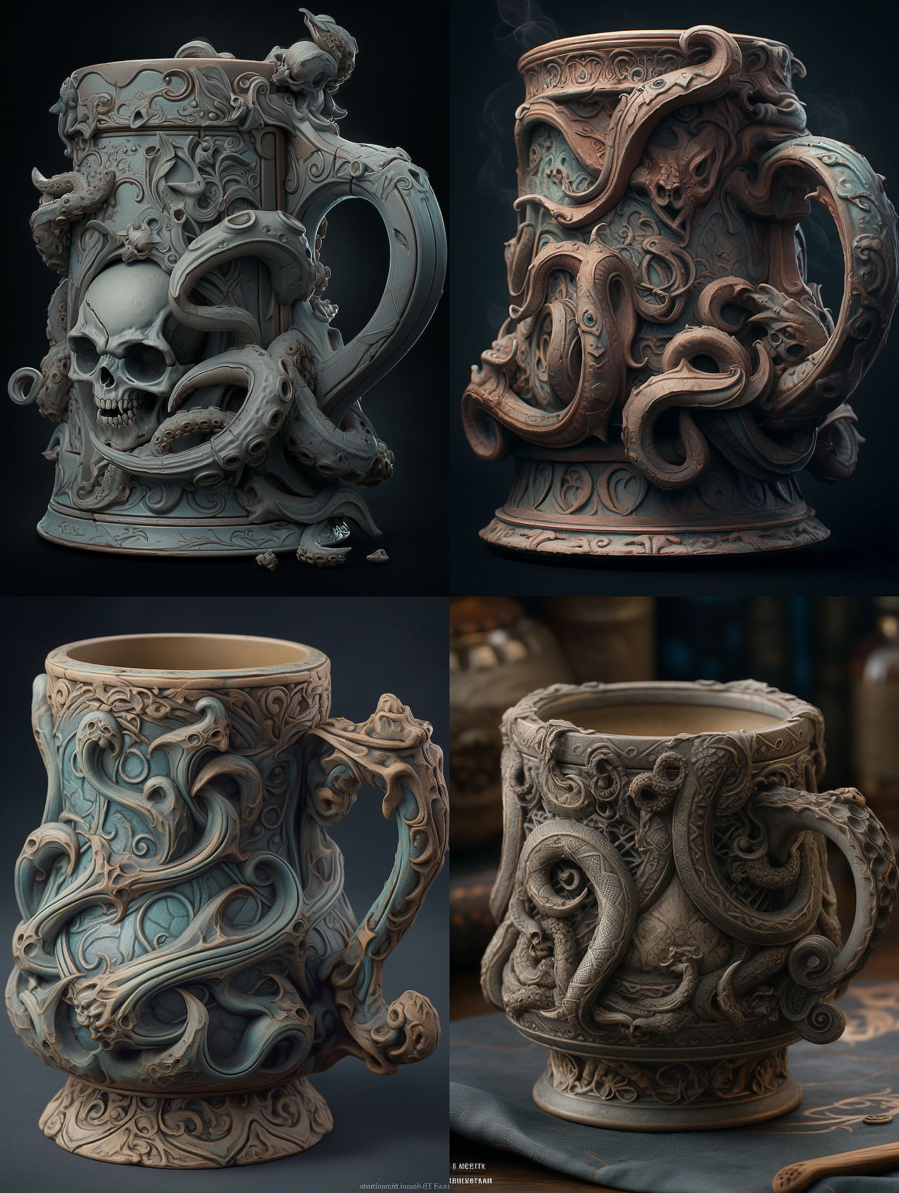 AI · 克苏鲁风杯子