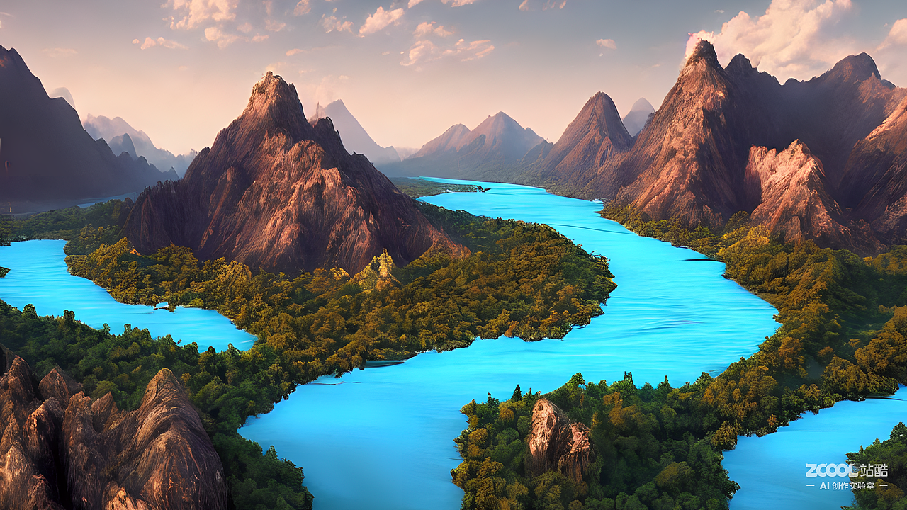 #AI创作实验室#山水