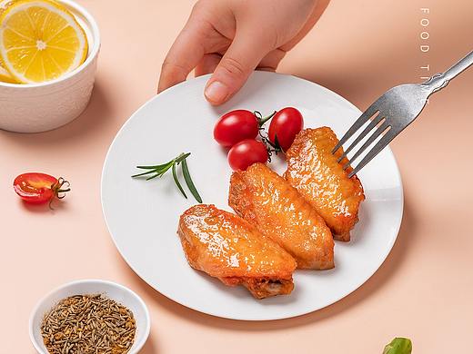 炸鸡 鸡腿 鸡翅拍摄