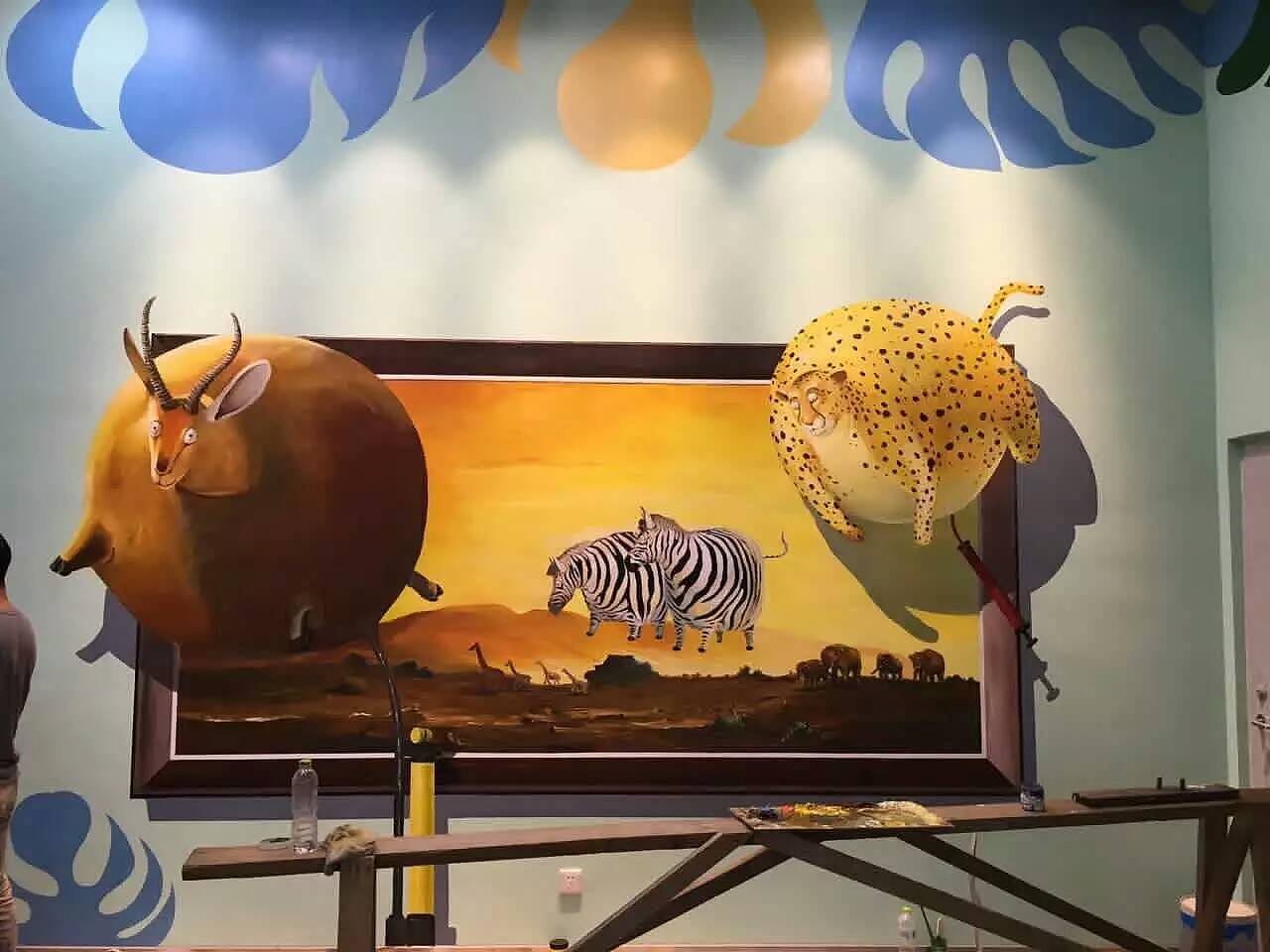 室内3d立体墙绘