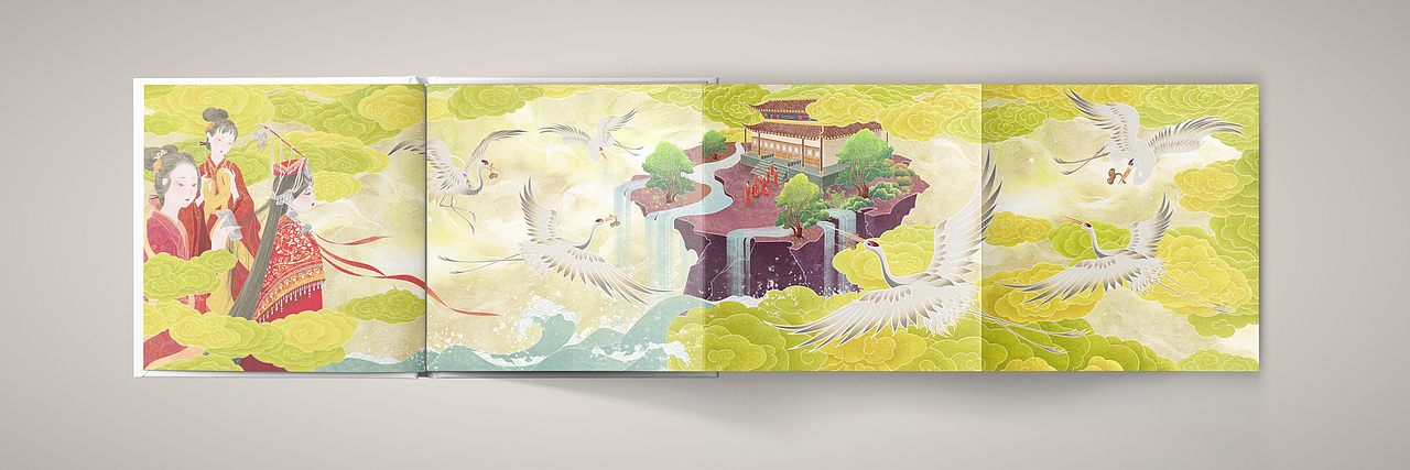 畲族盘瓠传说系列插画及衍生品