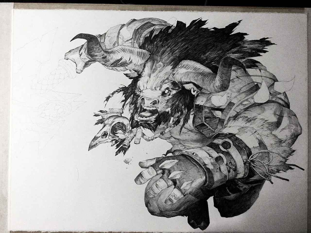 牛头人（图ZNTYyMTUyODg=） - 商业插画 - 站酷设计师矩阵GTR原创素材 - 站酷ZCOOL