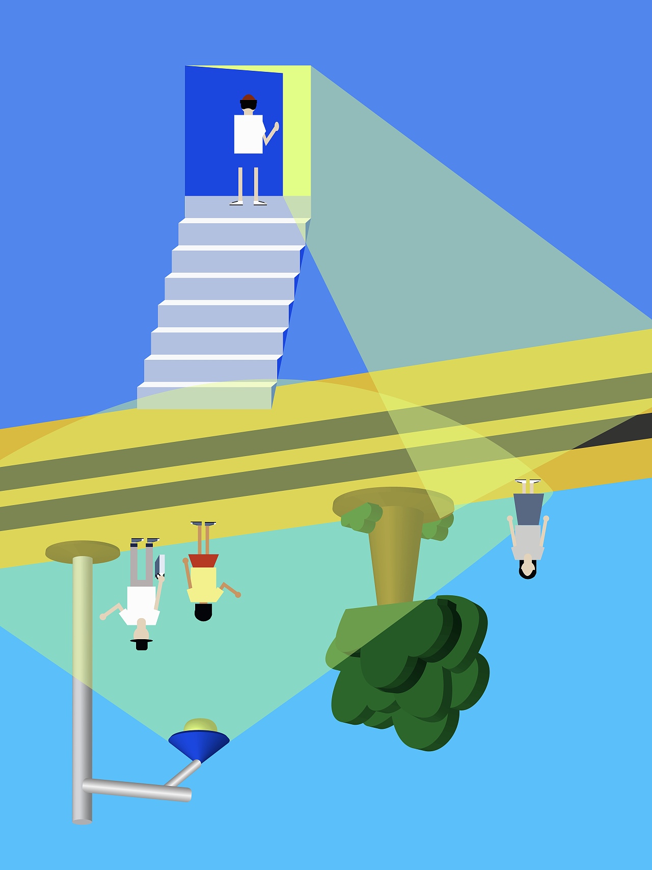 矛盾空间插画海报