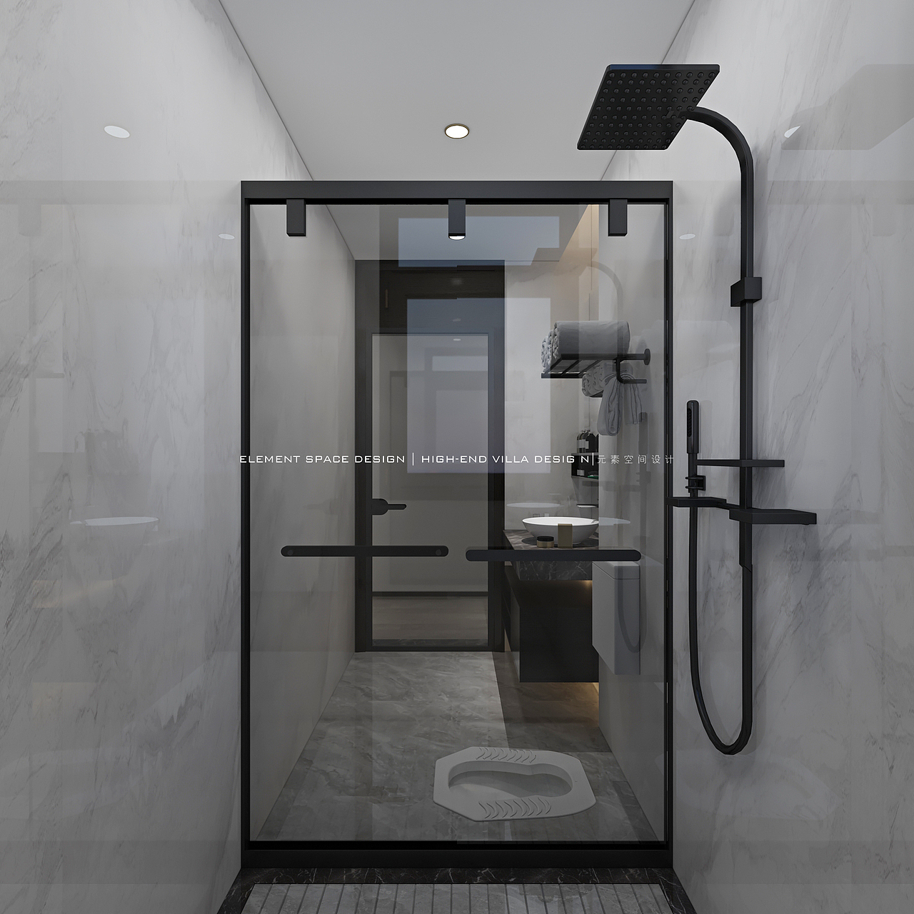 【元素表现】--现代黑白灰风格空间表现