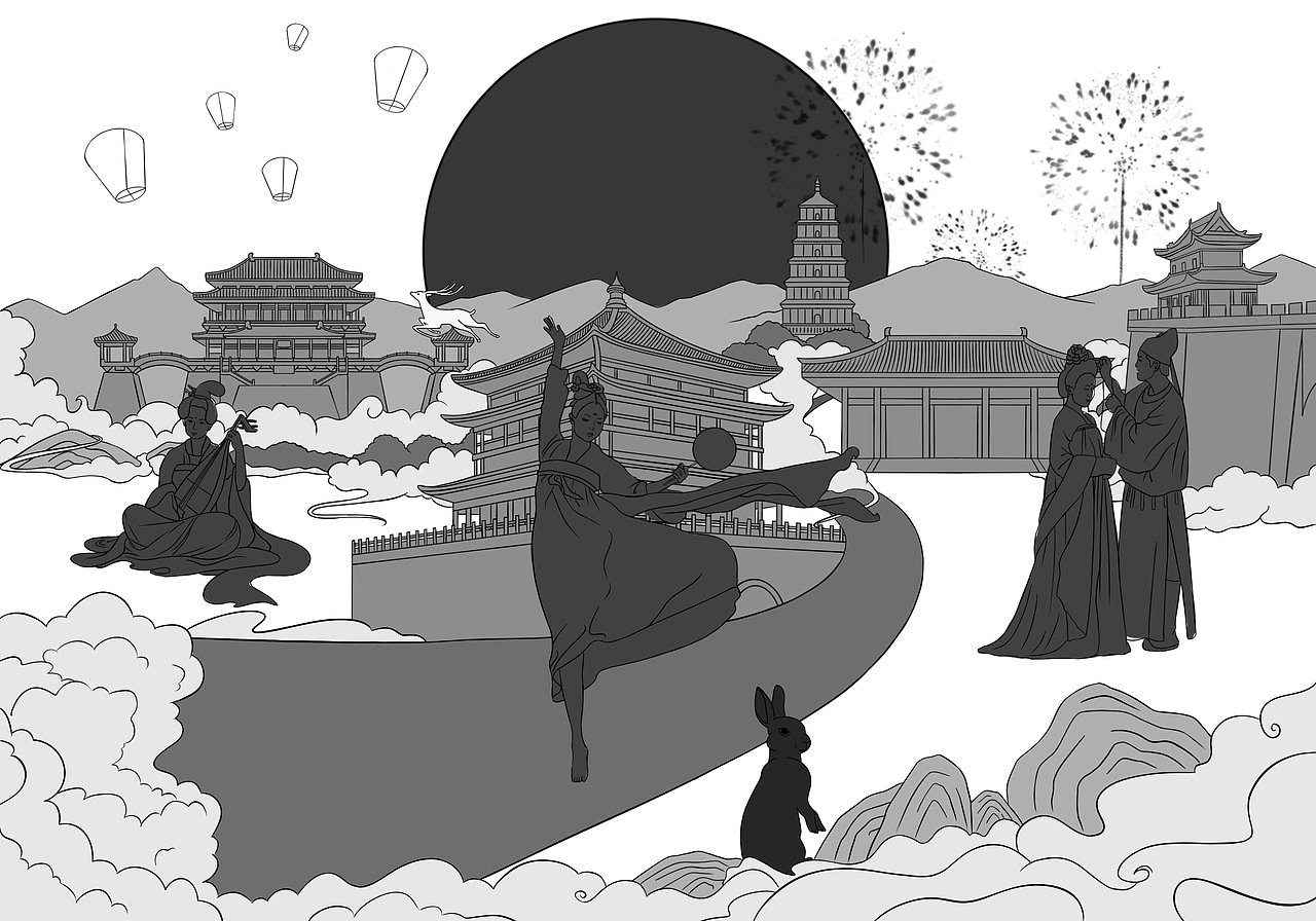 满月（图ZMjc1NjMxODU2） - 商业插画 - 站酷设计师ChingYuen原创素材 - 站酷ZCOOL