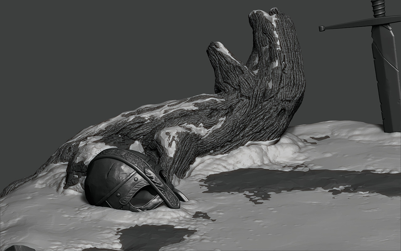 北欧海盗女人3d建模