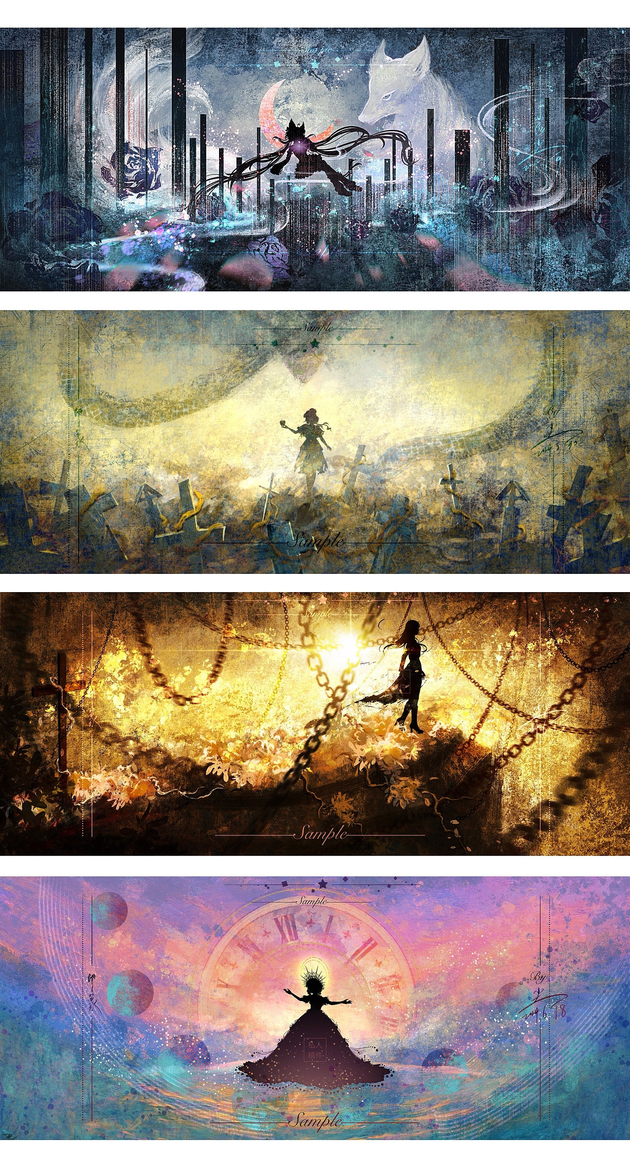 总结一下上半年的印象插画稿子