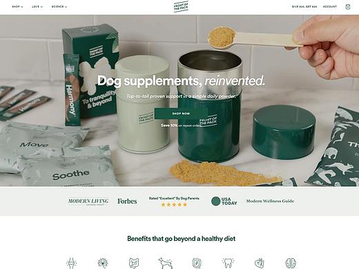 宠物独立站shopify首页店铺装修