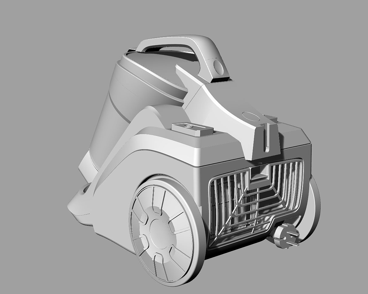 美的吸尘器c3-l148b 建模