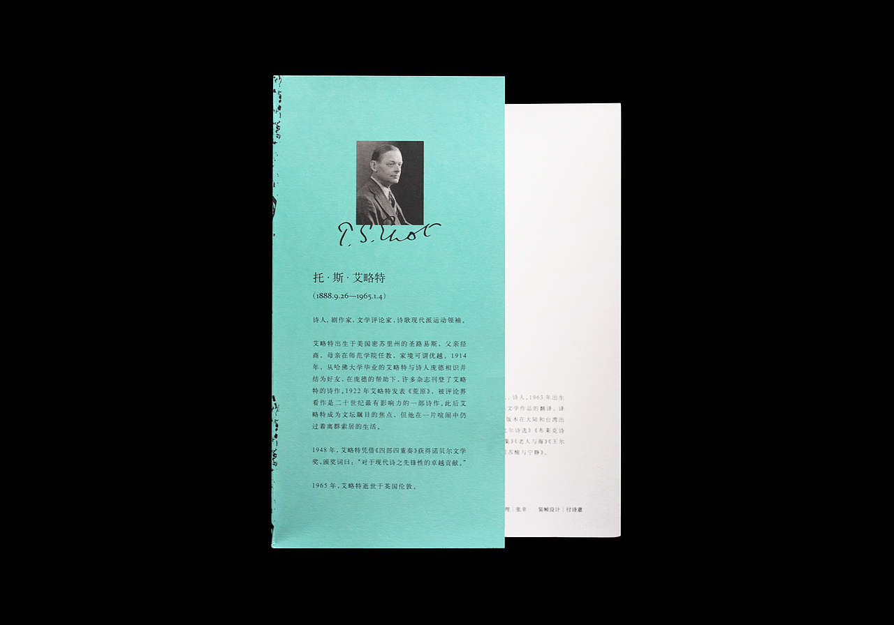 荒原 艾略特诗集 书籍设计