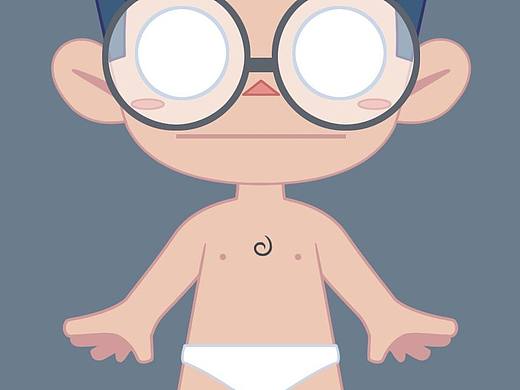 两个小男孩（个人主页-ZNjYwOTEzOTY=） - 创作习作 - 站酷设计师怪味豆腐干原创素材 - 站酷ZCOOL