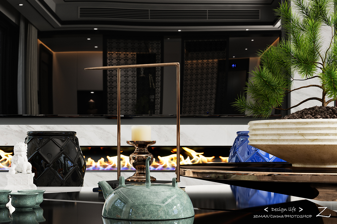 新中式别墅庭院·自然·舒适·现代化