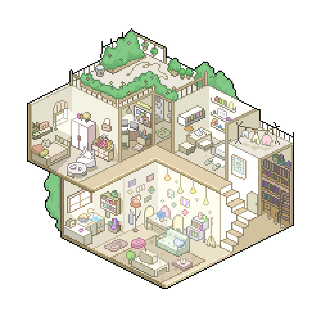 5d室内插画作业