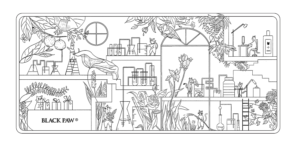 猫咪香水实验室-插画（图ZMTI4MzgwNjA4） - 商业插画 - 站酷设计师木一方HN原创素材 - 站酷ZCOOL
