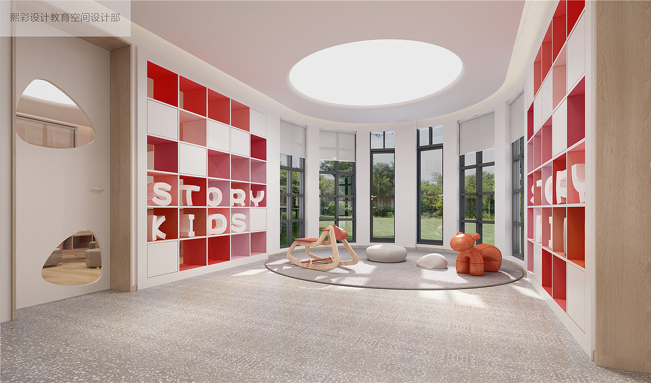 少儿培训室装修|培训机构教室装修|学校教室装修设计（图ZMTg0NzgyNjEy） - 展陈设计 - 站酷设计师品牌设计Calvin原创素材 - 站酷ZCOOL
