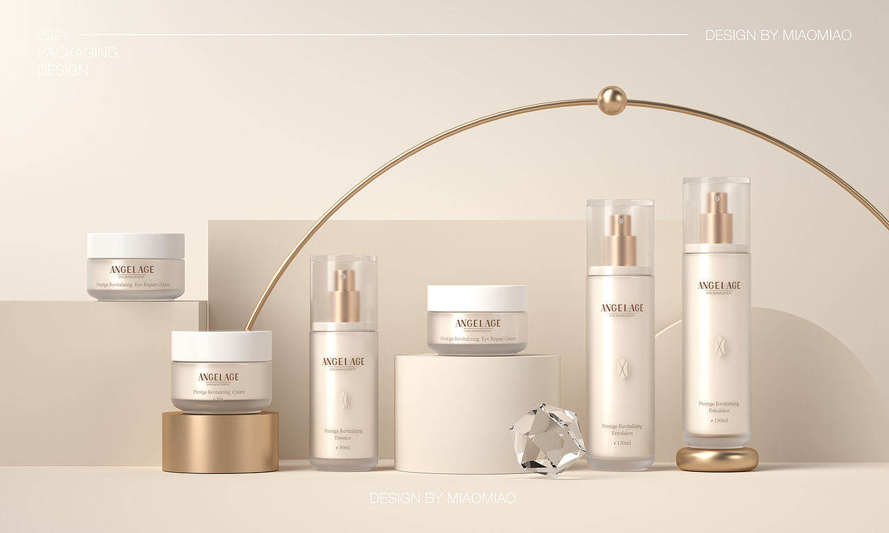 ANGELAGE品牌logo/包装/C4D