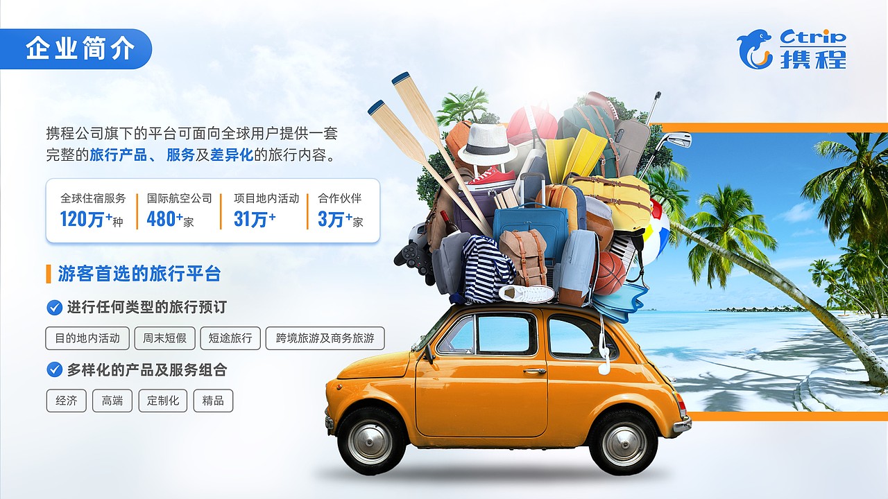 PPT设计 | 携程企业介绍