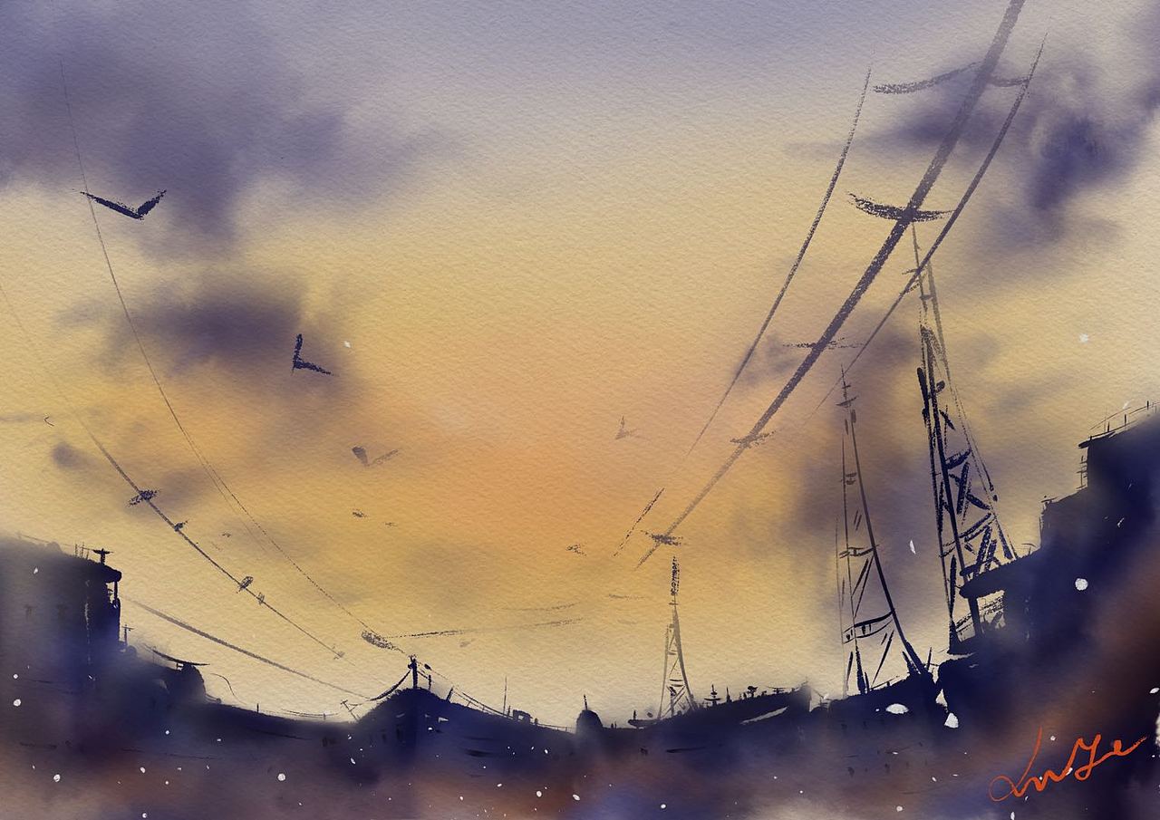 临摹叶宸宇老师的一些水彩画（图ZMjkzNjU5ODk2） - 绘画 - 站酷设计师Z76195136原创素材 - 站酷ZCOOL