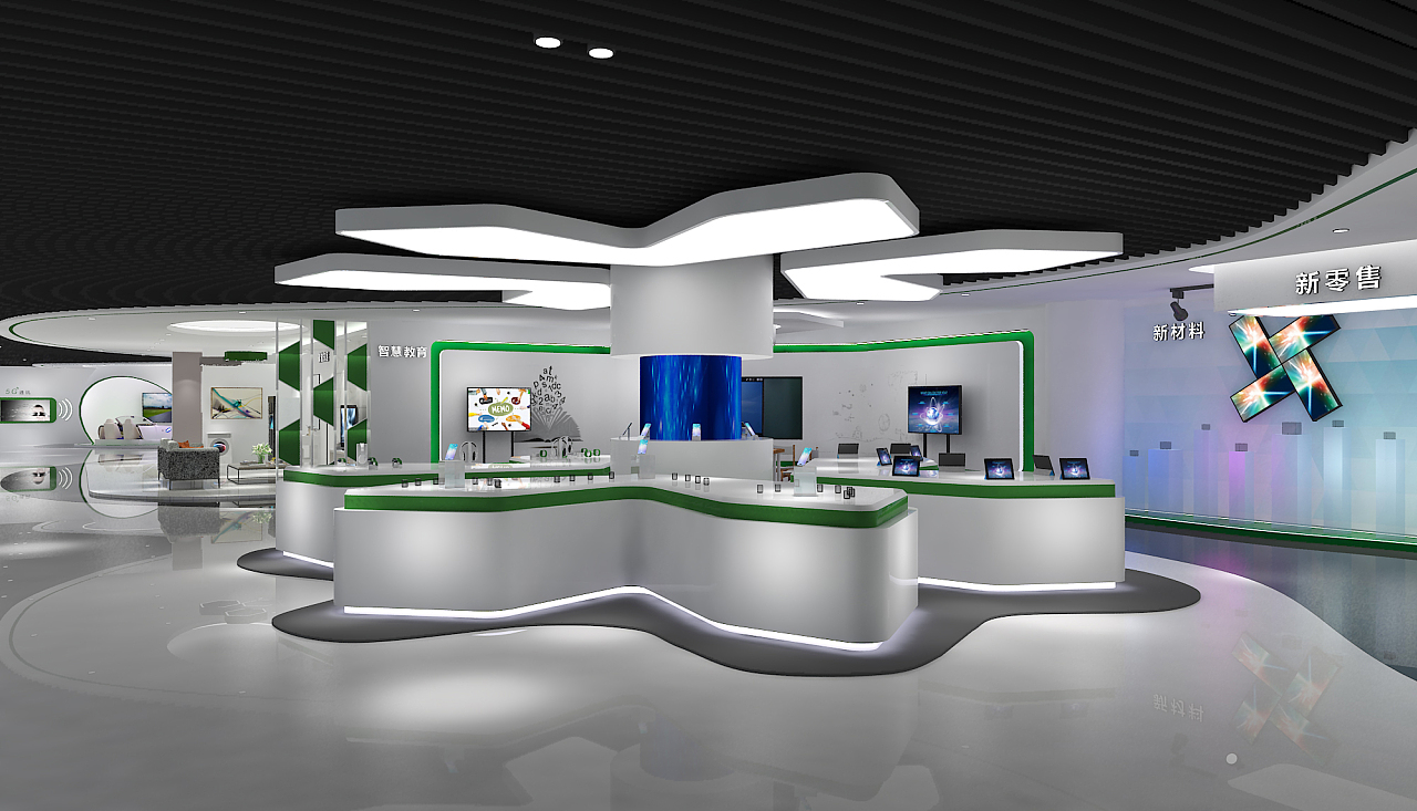 公司展厅（图ZMTI0NDAzMjA4） - 展陈设计 - 站酷设计师三石DESIGN原创素材 - 站酷ZCOOL