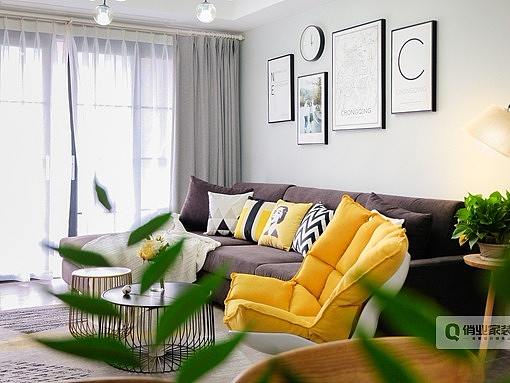 重庆首钢美利山|三居室|北欧风格装修实景图