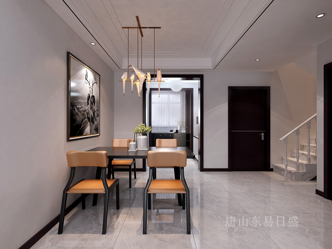 133平凤城天鹅湖现代简约风格跃层装修效果图（图ZMTU3MzIyNTM2） - 家装设计 - 站酷设计师东易日盛天津原创素材 - 站酷ZCOOL