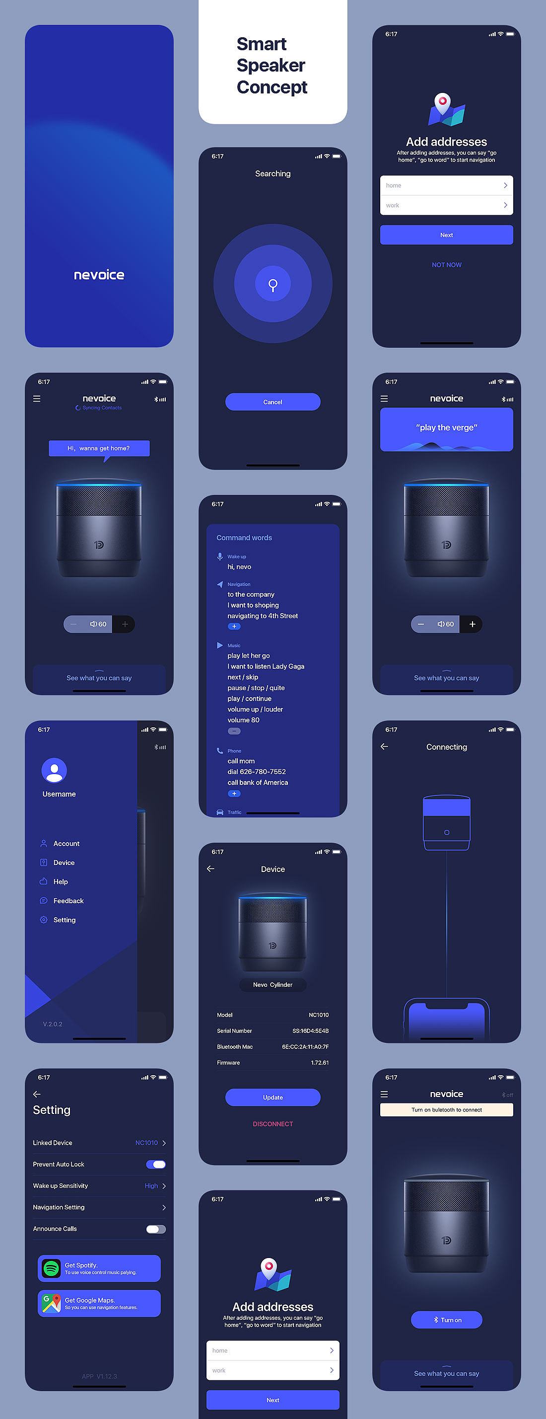 智能音箱概念设计（图ZMTU4NDU1Mzg0） - APP界面 - 站酷设计师herbwang原创素材 - 站酷ZCOOL