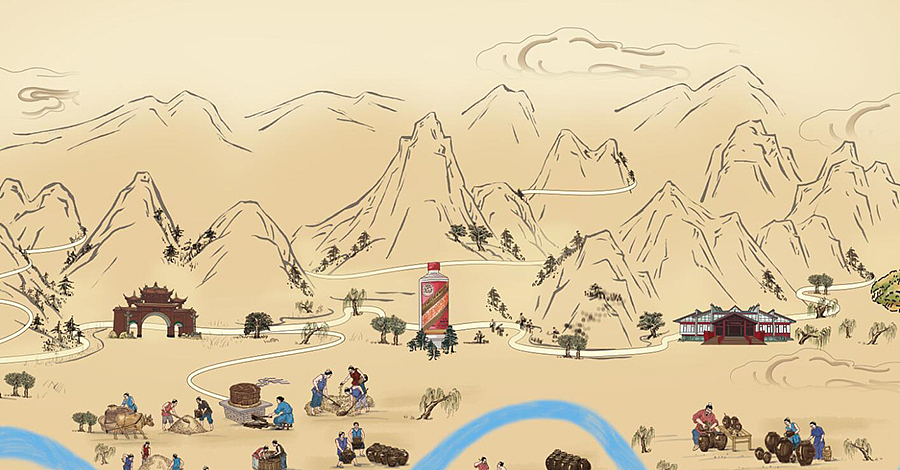 一些古风的手绘地图