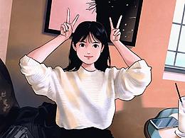 咖啡店的女孩